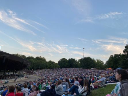 Image from September 5th 2021, John Williams salute concert performed by The Cleveland Orchestra, showing the packed crowd on the lawn. 